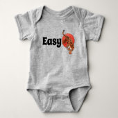 "Easy Tiger" Grappige Baby Bodysuit – Vet en speel (Voorkant)
