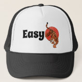 "Easy Tiger" Grappige Trucker Hoed – Vette Typogra Trucker Pet (Voorkant)