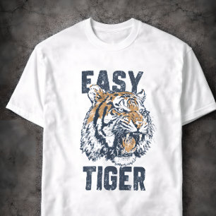 Easy Tiger Grappige Uitdrukking Wilde Dieren Illus T-shirt