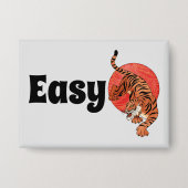 Easy Tiger Knop – Fel en Leuk Button (Voorkant)