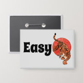 Easy Tiger Knop – Fel en Leuk Button (Voorkant / Achterkant)