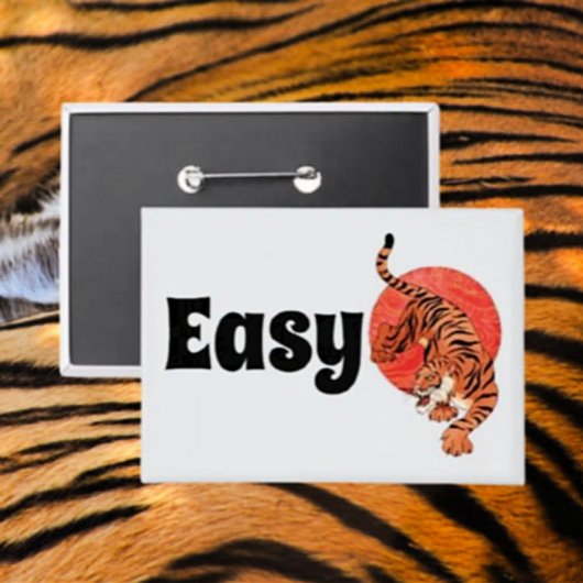 Easy Tiger Knop – Fel en Leuk Button