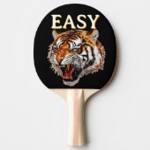 Easy Tiger Portrait Faux Sequin look Trendy Tafeltennisbatje (Voorkant)
