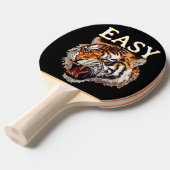 Easy Tiger Portrait Faux Sequin look Trendy Tafeltennisbatje (Voorkant Gekanteld)