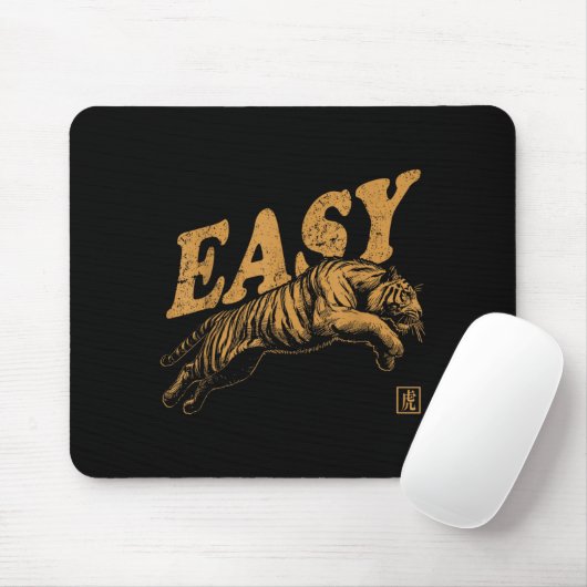 Easy Tiger Retro Distressed Vintage  Muismat (Met muis)