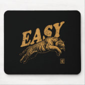 Easy Tiger Retro Distressed Vintage  Muismat (Voorkant)