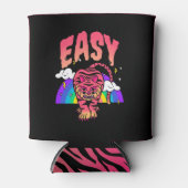 EASY Tiger Retro Rainbow Koelbox Tiger Stripes Blikjeskoeler (Voorkant)