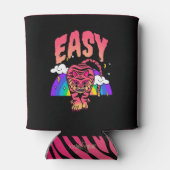 EASY Tiger Retro Rainbow Koelbox Tiger Stripes Blikjeskoeler (Achterkant)