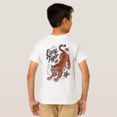 Easy Tiger Tattoo Style Graphic Tee | Traditional  T-shirt (Achterkant volledig)