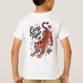Easy Tiger Tattoo Style Graphic Tee | Traditional  T-shirt (Achterkant)