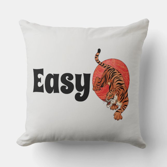 Easy Tiger Throw Kussen – Bold (Voorkant)