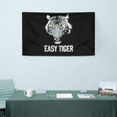 Easy Tiger Trendy Animal Print Graphic Roar Tiger Spandoek (Beurs)