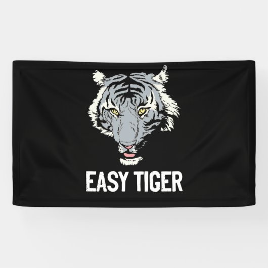 Easy Tiger Trendy Animal Print Graphic Roar Tiger Spandoek (Horizontaal)