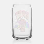 EASY Tijger Retro Regenboog Blik Glas (Achterkant)