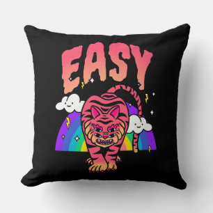 EASY Tijger Retro Regenboog Worp Kussen