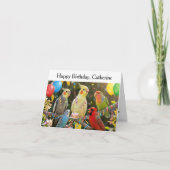 Easy to Customize Unique Bird Lover Birthday Kaart (Voorkant)