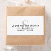 Easy To Read Classic Monogram Large Etiket (Insitu)