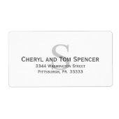 Easy To Read Classic Monogram Large Etiket (Voorkant)