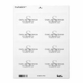 Easy To Read Classic Monogram Large Etiket (Full Sheet)