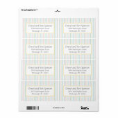 Easy To Read Multi Color Return Address Label (Full Sheet)