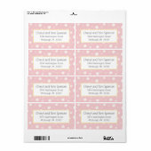 Easy To Read Pink Floral Return Address Label (Full Sheet)