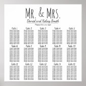 Easy Wedding Seating Chart - Meer tabellen | POSTE Poster (Voorkant)