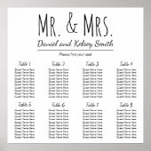 Easy Wedding Seating Chart | POSTER (Voorkant)
