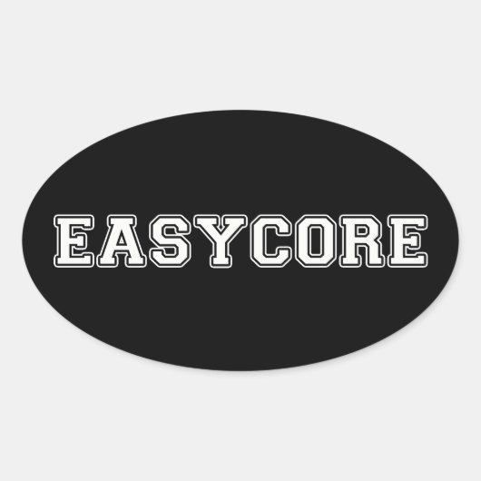 Easycore Ovale Sticker (Voorkant)