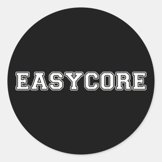 Easycore Ronde Sticker (Voorkant)
