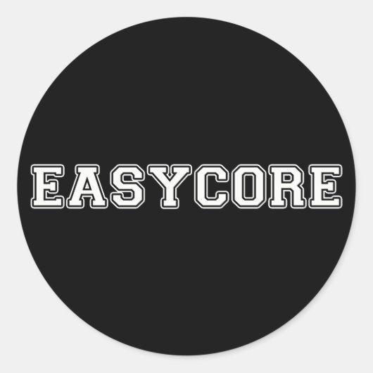 Easycore Ronde Sticker (Voorkant)