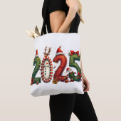 Easykart etiketten Kerst Kraft Gift Bags 2025 Tote Bag (Dichtbij)