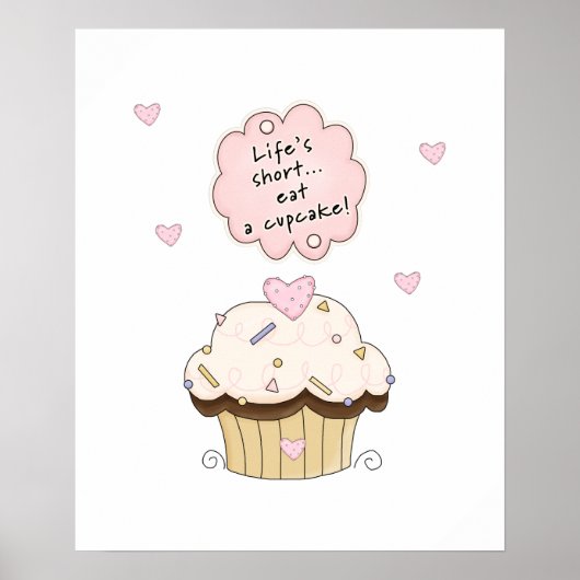 Eat A Cupcake Poster (Voorkant)