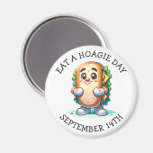 Eat a Hoagie Day, Funny Food Feestdagen Magneet (Voorkant / Achterkant)
