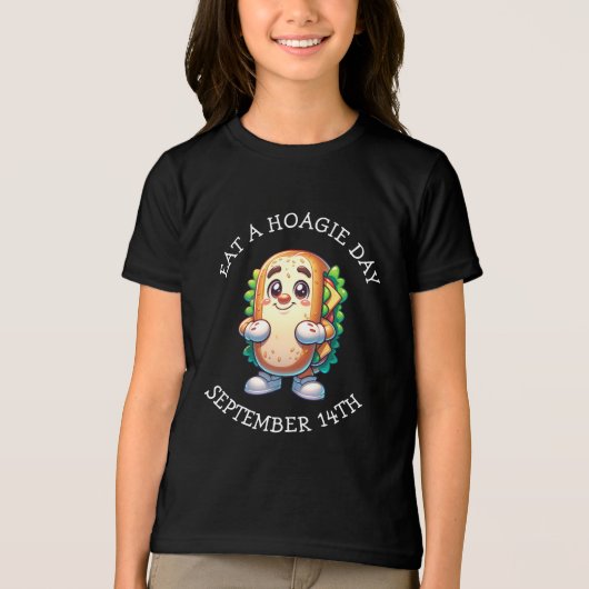 Eat a Hoagie Day, Funny Food Feestdagen Tri-Blend Shirt (Voorkant)