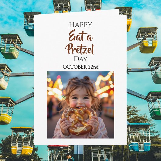 Eat a Pretzel Day | October 22nd  Kaart