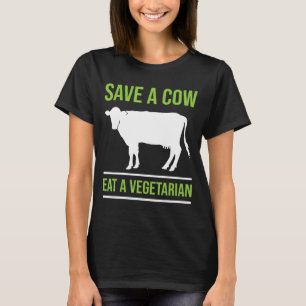 Eat A Vegetarian Koe-Koeien Farmer-Farmer T-shirt