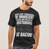 Eat Bacon Mannen Funny Chef Bbq Fathers Day baking T-shirt (Voorkant)