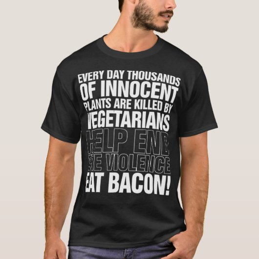 Eat Bacon Mannen Funny Chef Bbq Fathers Day baking T-shirt (Voorkant)