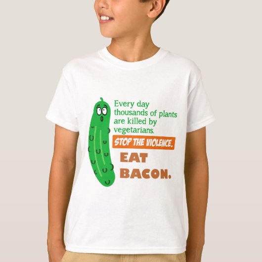 Eat Bacon T-shirt (Voorkant)