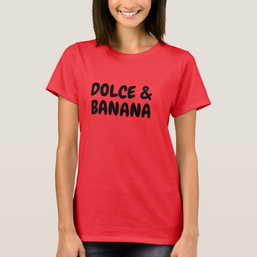 Eat Banana Dolce Shirt - Grappig Fruitliefhebber T (Voorkant)