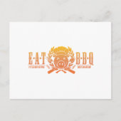 Eat BBQ Fade Briefkaart (Voorkant)
