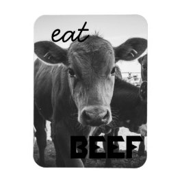 "Eat Beef" Calf Magnet Magneet