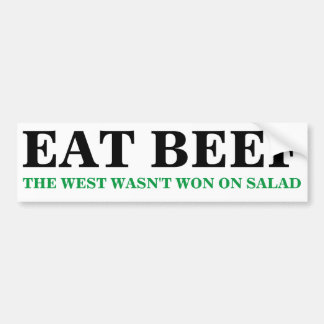 EAT BEEF Het Westen had geen salade Bumpersticker