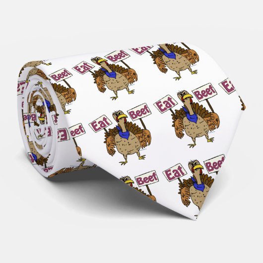 Eat Beef - Praten Turkije Stropdas (Opgerold)