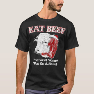 Eat Beef West had geen salad Hereford T-shirt
