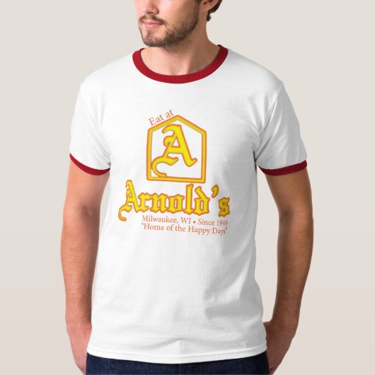 Eat bij Arnold's T-shirt (Voorkant)