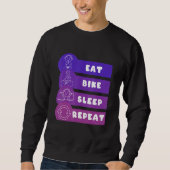 Eat Bike Sleep Repeat Trui (Voorkant)