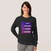 Eat Billard Sleep Repat T-shirt (Voorkant volledig)
