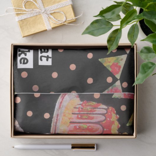 Eat Cake Birthday Tissue Paper Ontkoppeling Tissuepapier (Geschenk)