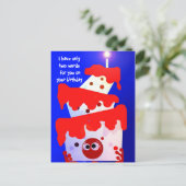 Eat Cake Briefkaart (Staand voorkant)